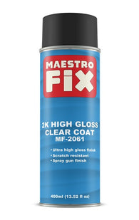 Maestro Fix 2K High Gloss Clearcoat, Aerosol, 13.5 oz (400ml) - Jerzyautopaint.com