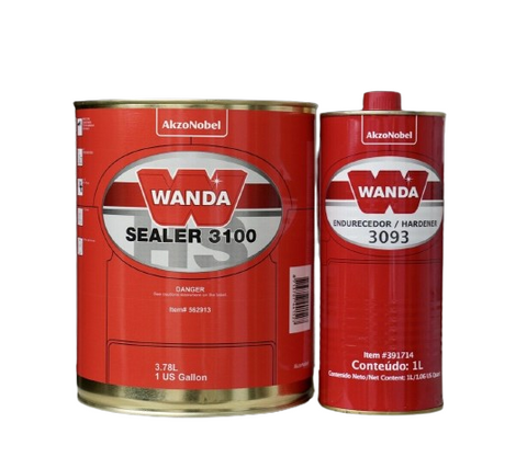 WANDA 3100 Automotive Primer Sealer, Gallon Kit 4:1 - Jerzyautopaint.com