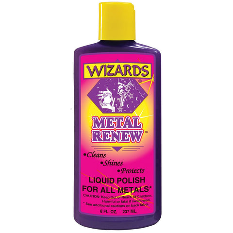 Wizards 11020 Metal Renew Liquid Polish - 8 OZ - Jerzyautopaint.com