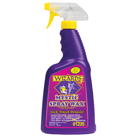 Wizards 01235 Mystic Spray Wax Slick Finish Detailer - 22 OZ - Jerzyautopaint.com