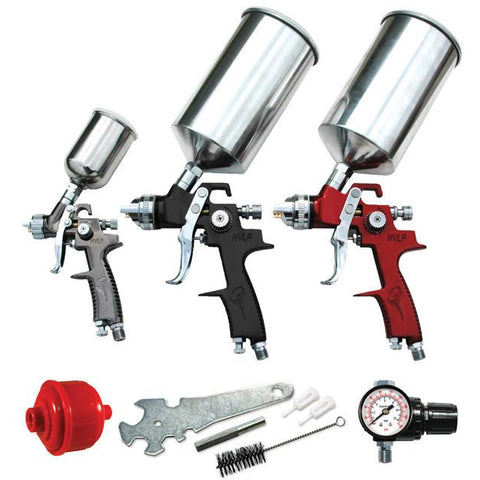 ATD-6900 9 Pc. HVLP Paint Spray Gun Set - Jerzyautopaint.com