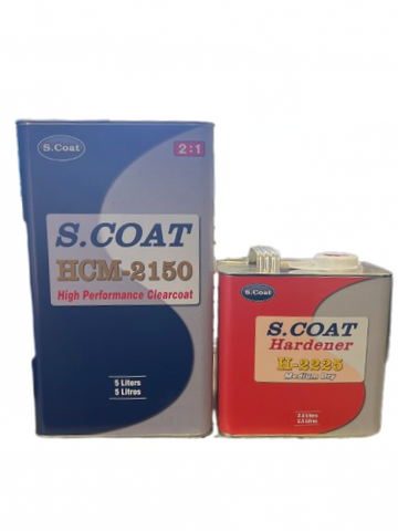SCOAT HIGH SOLID CLEAR COAT 5lt W/ HARDENER 2:1 HCM 2150 - Jerzyautopaint.com