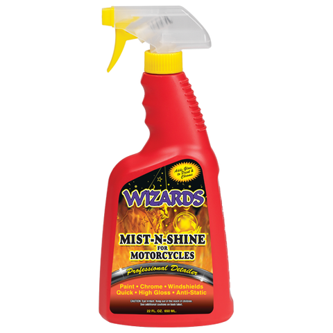 Wizards 22214 Mist-n-Shine Motorcycle Professional Detailer - 22 OZ - Jerzyautopaint.com