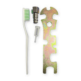 Included accessories: service wrench, cup filter, 1/4 inch air plug, cleaning brush