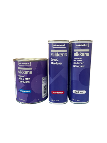 Sikkens Autoclear Mix & Matt Low-Gloss, 1 Liter Kit w/Hardener and Reducer - Jerzyautopaint.com