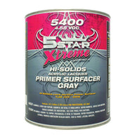 5 STAR® Xtreme 5400 Hi-Solids Acrylic Lacquer Primer Surfacer, Gray - Jerzyautopaint.com