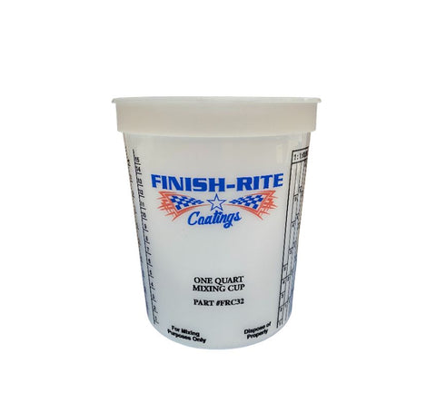 Plastic Clear Mixing Cups 32 OZ. QTY: 25