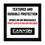 Canyon Bed Liner, Black, Epoxy 1 Gallon with Activator, Fast Dry