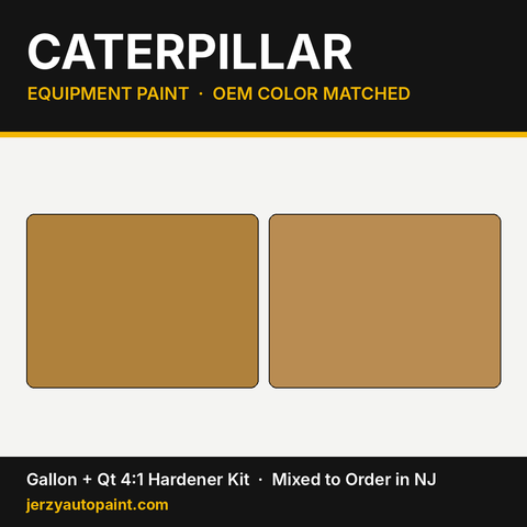 Caterpillar equipment paint OEM colors