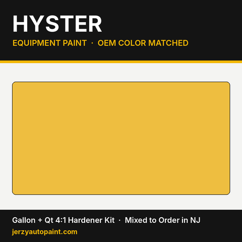 Hyster equipment paint OEM colors