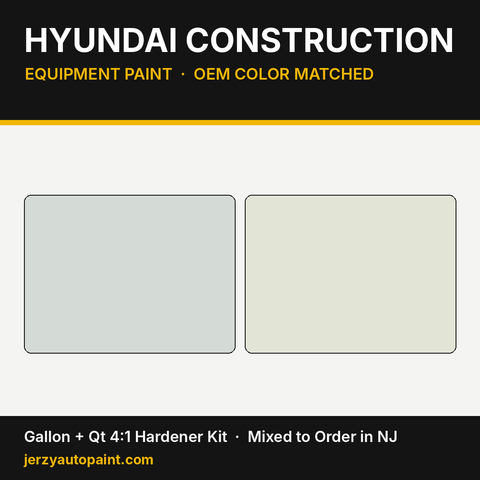 Hyundai equipment paint OEM colors