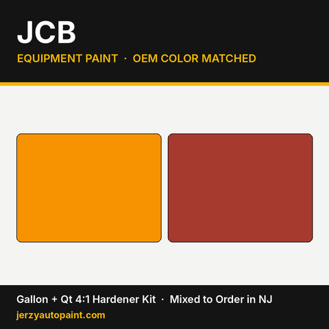 JCB equipment paint OEM colors