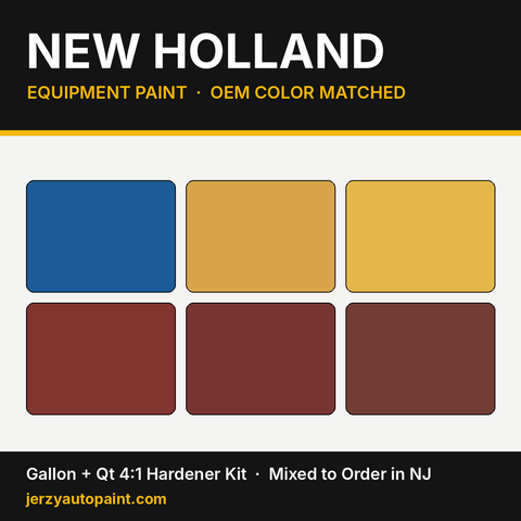 New Holland equipment paint OEM colors