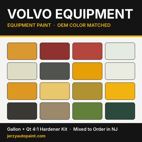 Volvo equipment paint OEM colors