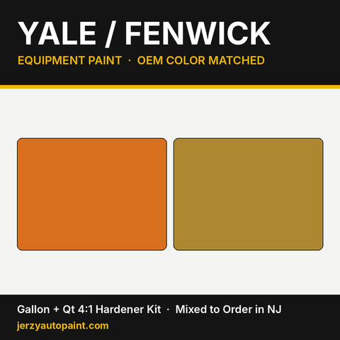 Yale equipment paint OEM colors