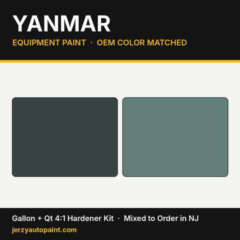 Yanmar equipment paint OEM colors