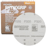 INDASA 6" RHYNOGRIP MESH LINE VACUUM SANDING DISCS - Jerzyautopaint.com
