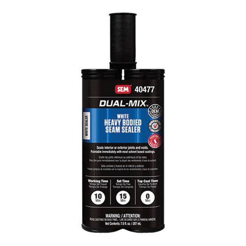 SEM-40477 Dual-Mix™ Heavy Bodied 2-Component Seam Sealer, 7 oz Cartridge, White