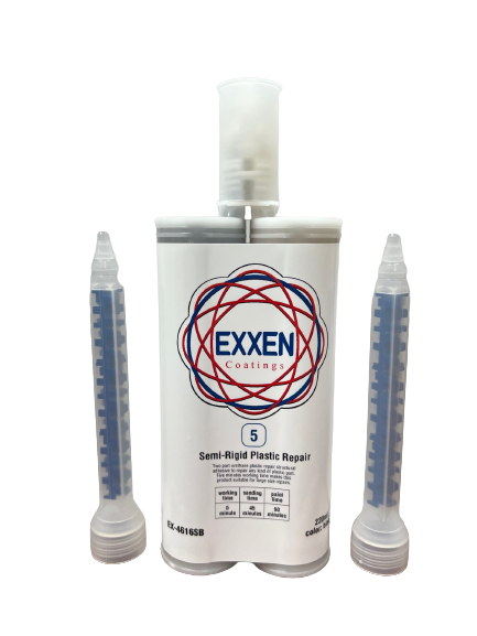 Exxen Coatings Semi-Rigid Plastic Repair 5 Minutes 2 Part Adhesive - Jerzyautopaint.com