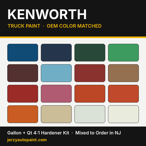 Kenworth truck paint OEM colors