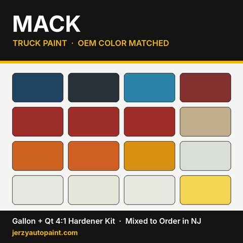 Mack truck paint OEM colors