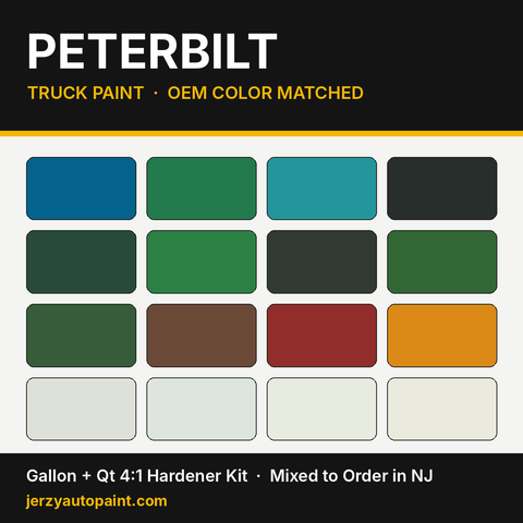 Peterbilt truck paint OEM colors