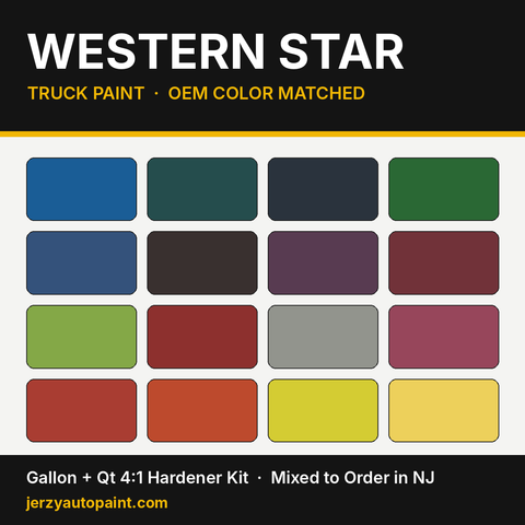 Western Star truck paint OEM colors