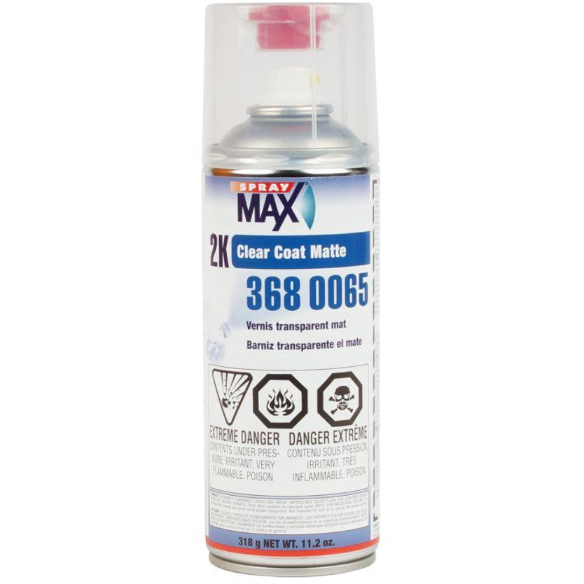 Spray Max 2K Matte Finish Clear Coat Spray Paint | Weather Resistant Matte  Clear Coat for Small Car Parts Damage Repair or Painting of Mounting Parts