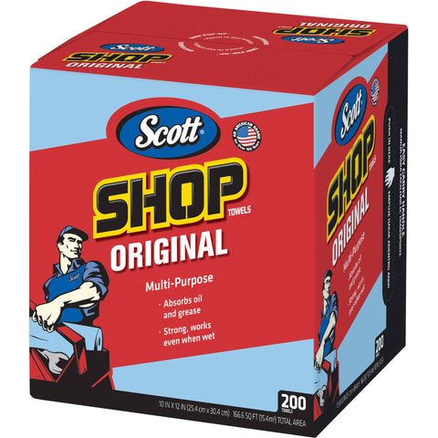 SCOTT® Shop Towels POP-UP Box, 200 Towels - Jerzyautopaint.com