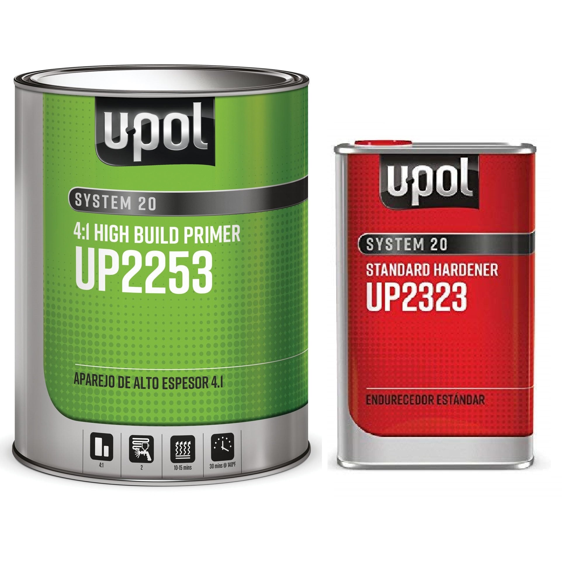 U-POL Rapid System Primer 1 Liter Fast Cure Primer Hardener U-POL Rapid ...