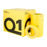Q1 PREMIUM YELLOW AUTOMOTIVE MASKING TAPE 3/4" CASE (48 ROLLS) - Jerzyautopaint.com