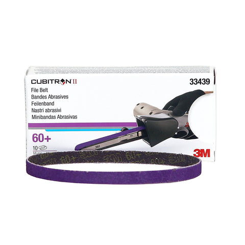 3M 33439 Cubitron II 3/8" x 13" File Belt - 10 Belts/Box - Jerzyautopaint.com