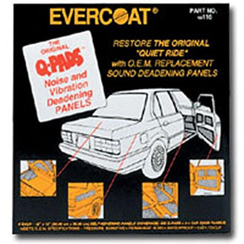 Evercoat 116 Q-Pads Sound Deadener - 12 x 12 (6 Per Pack) - Jerzyautopaint.com