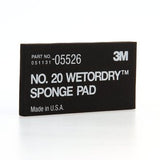3M Wetordry Sponge Pad 20 - 2 3/4" x 5 1/2" x 3/8 in" - 05526 - Jerzyautopaint.com