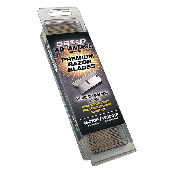 5 Star Xtreme Single Edge Razor Blades .009" Thick, 5010P - Jerzyautopaint.com