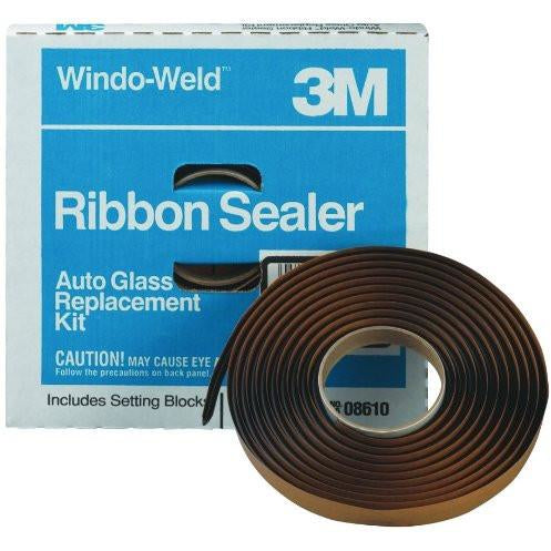3M 08612 Window-Weld 3/8" x 15' Round Ribbon Sealer Kit - Jerzyautopaint.com