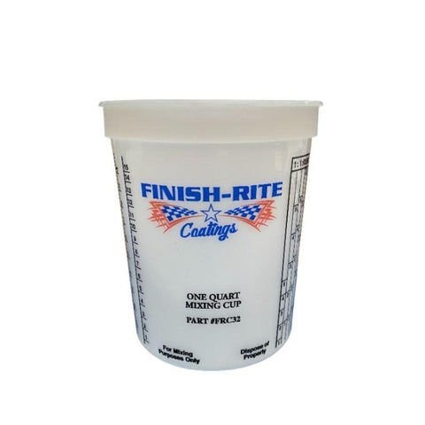 Clear Plastic 1 Quart Epoxy Resin Mixing Cups - Graduated Measurements in  ML and OZ