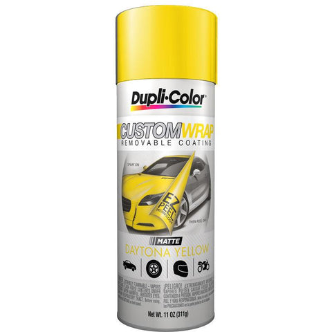 DUPLICOLOR Daytona Yellow Custom Wrap Removable Coating (11 oz) - Jerzyautopaint.com