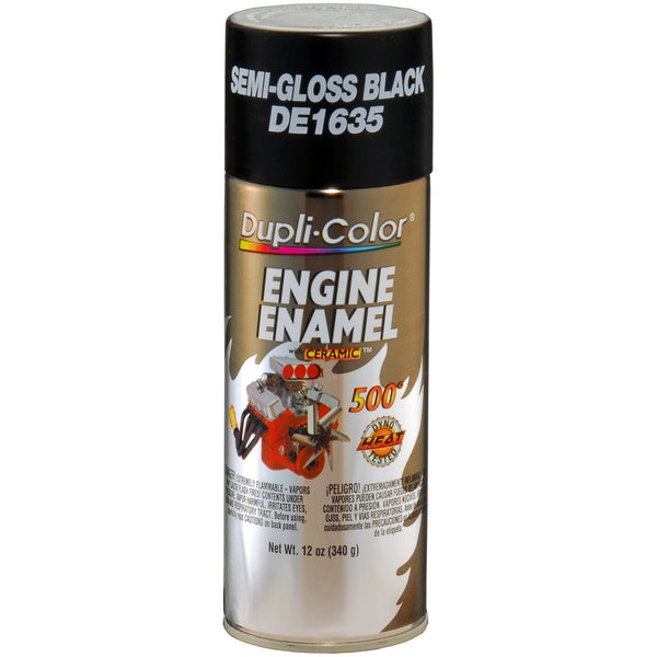 Dupli-Color DE1635 Ceramic Ford Semi-Gloss Black Engine Paint - 12 oz. - Jerzyautopaint.com