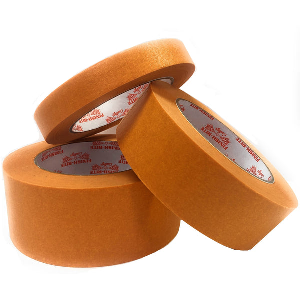 Finish Rite Orange Masking Tape 3-Pack 3/4", 1-1/2", 2" - Jerzyautopaint.com