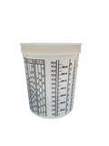 Finish-Rite Quart Paint Mixing Cups with calibrated mixing ratios (box of 100 cups) - Jerzyautopaint.com