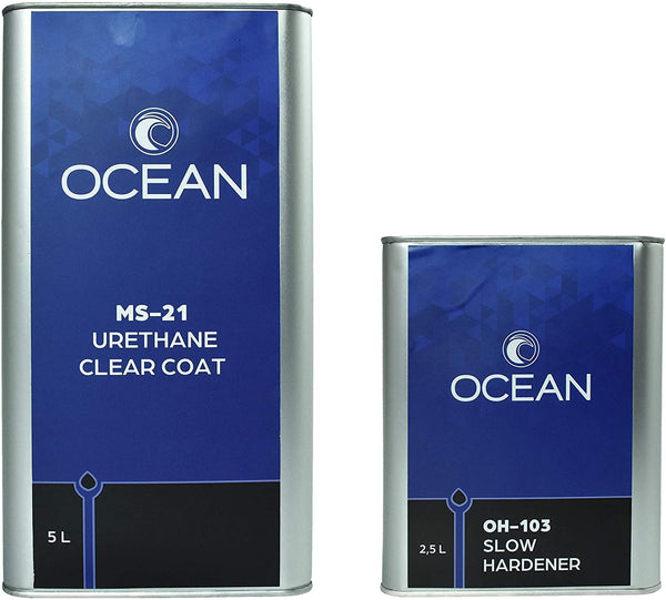 Ocean MS-21 MS Urethane Clearcoat 5L w/ 2.5L Hardener - Jerzyautopaint.com