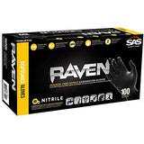 SAS Safety Raven Powder Free Nitrile Disposable Glove SMALL 66516 - Jerzyautopaint.com