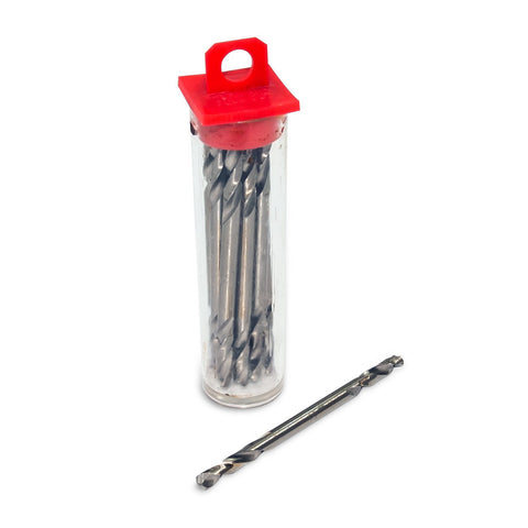 1/8" Double-ended High Speed Steel Stubby Drill Bits (12 Bits) - Jerzyautopaint.com
