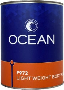 Ocean F972 Light Weight Body Filler White with Cream Hardener - 1 US GALLON - Jerzyautopaint.com