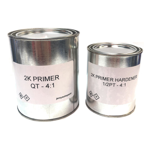 QUART 2K GRAY PRIMER WITH HARDENER 4:1 MIXING RATIO - Jerzyautopaint.com