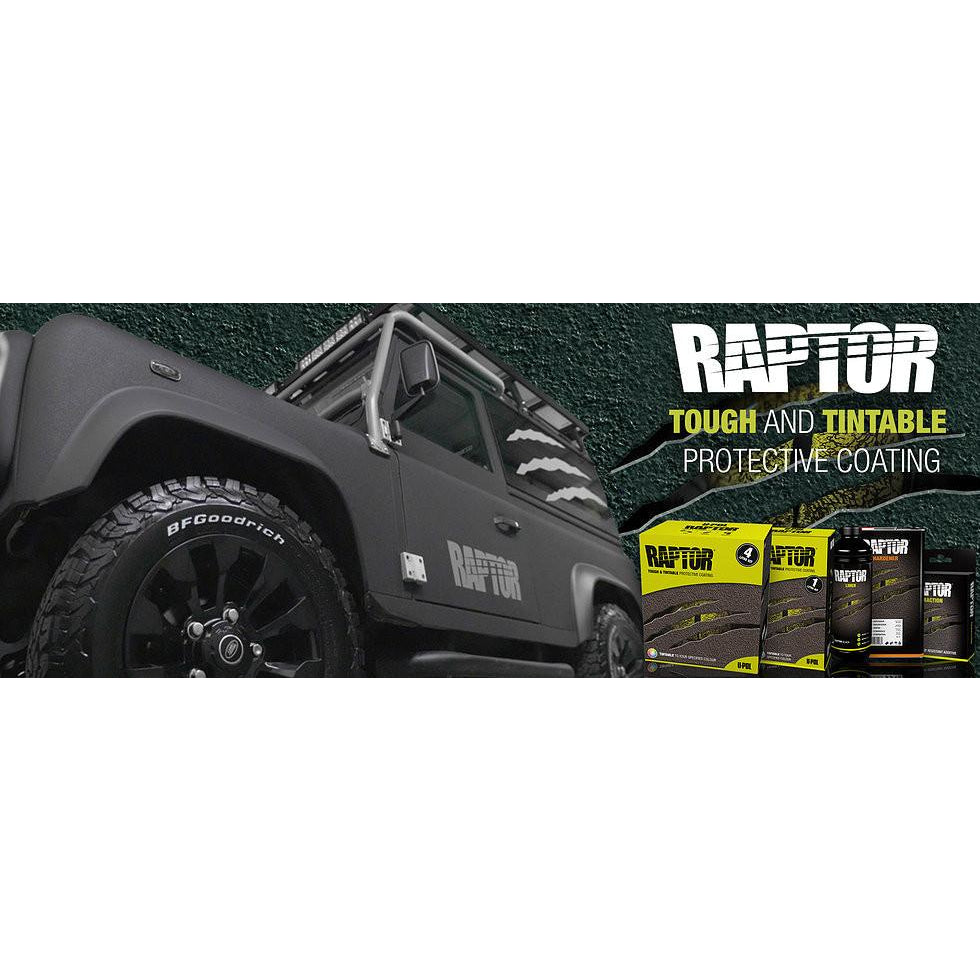 U Pol Raptor 820 U-Pol 820 Raptor Bed Liner Black 4L Pack with Free Application Gun ...
