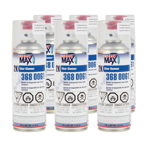 SprayMax 3680069 2K High Speed Clear Coat Aerosol Spray USC Clearcoat (3  Pack)